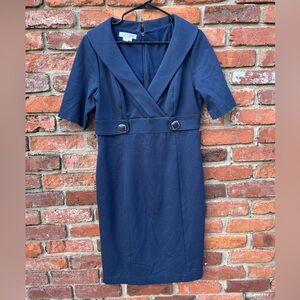 Kay Unger Formal Navy Blue Sailor Dress Size 12